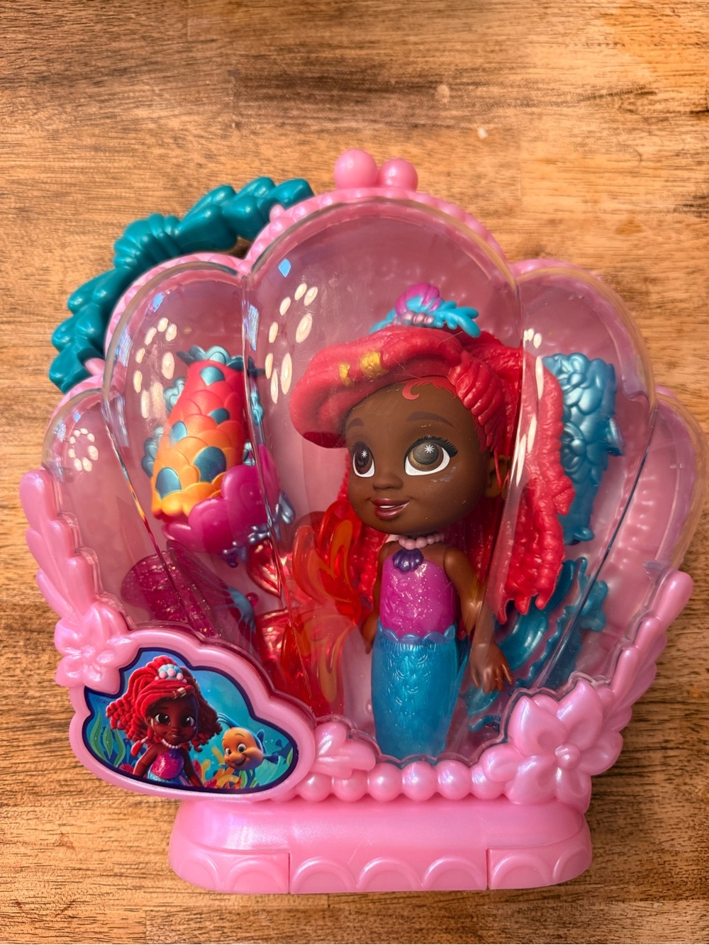 Pink Mermaid Doll Playset with Bright Teal Tail